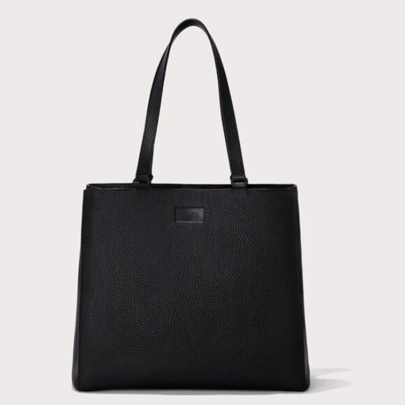 Dagne Dover Allyn Leather Tote Black Size Large - Great work tote! - Picture 1 of 13